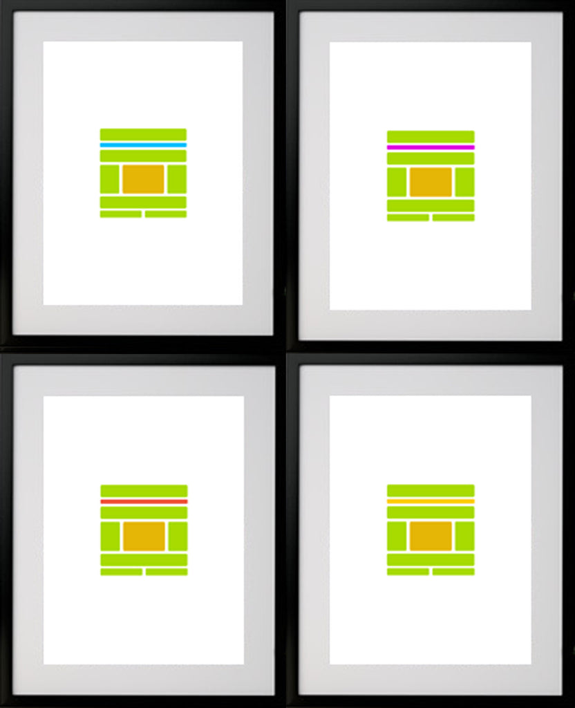 Cowabunga (4-print set)