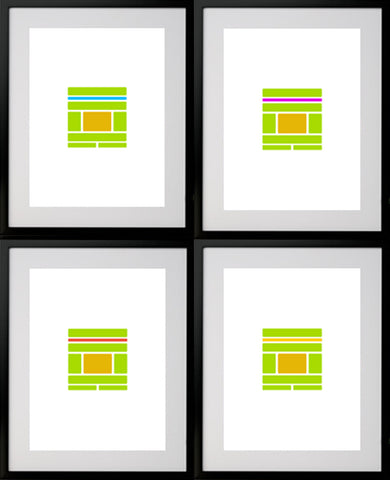 Cowabunga (4-print set)